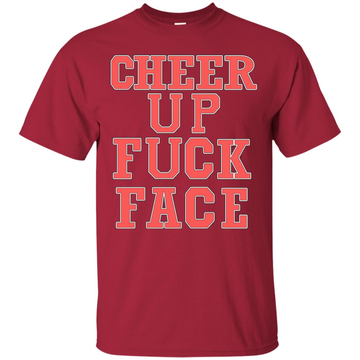 Cheer Up Face Shirt Cardinal