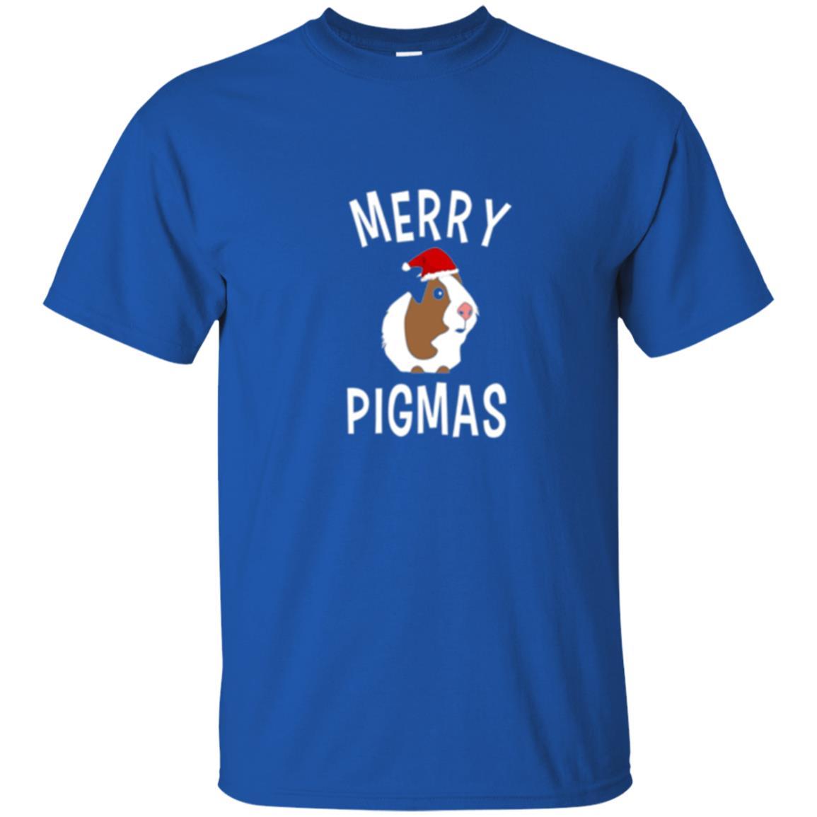 Guinea Pig Lover T-shirt Merry Christmas Pigmas Royal