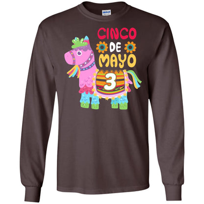 Cinco De Mayo Pinata Jockeys Horse Race 3rd Birthday T-shirt Dark Chocolate