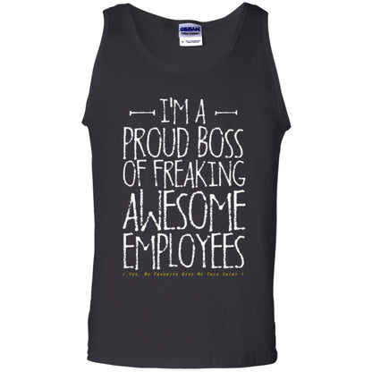 Boss T-shirt I'm A Proud Boss Of Freaking Awesome Employees Black