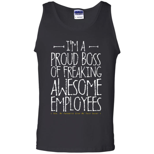 Boss T-shirt I'm A Proud Boss Of Freaking Awesome Employees Black