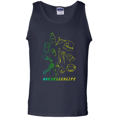 Reseller Life Entrepreneur Self Employed Reselling Gift Shirt Navy