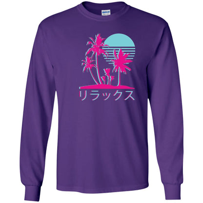 Aesthetic Vaporwave Otaku Summer Shirt Purple