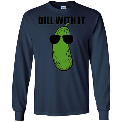 Funny Pickle T-shirt Dill With It Navy