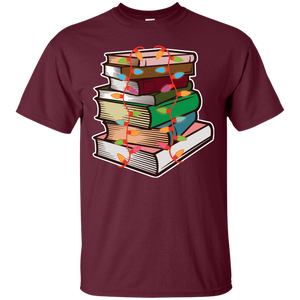 Fairy Lights Christmas Gift T-shirt Book Lover