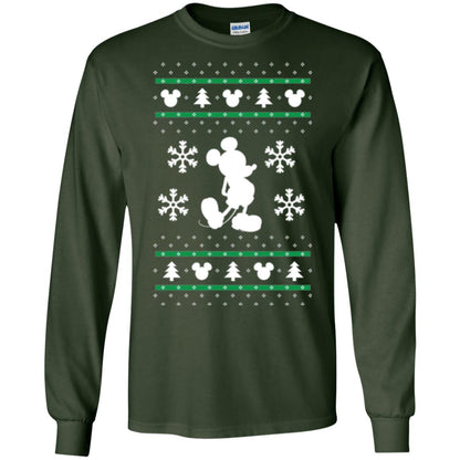 Christmas T-shirt Mickey Mouse Forest Green