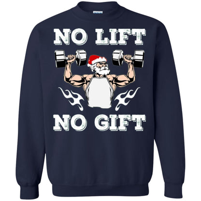 Christmas T-shirt No Lift No Gift Navy
