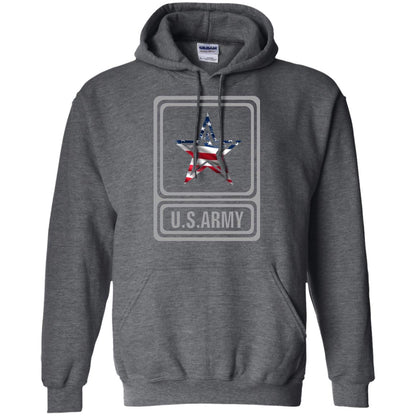 United States Army Original Us Flag T-shirt Dark Heather