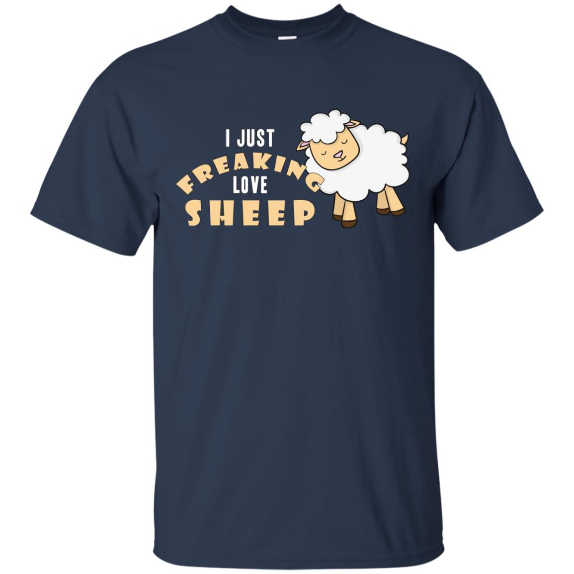 I Just Freaking Love Sheep Shirt Navy