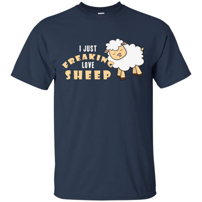 I Just Freaking Love Sheep Shirt Navy