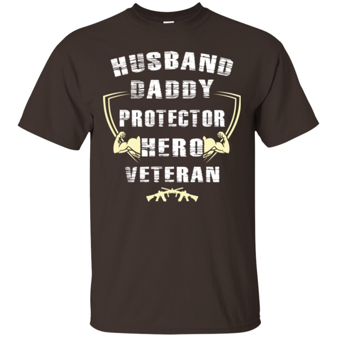 Husband Daddy Protector Hero Veretan T-shirt Dark Chocolate