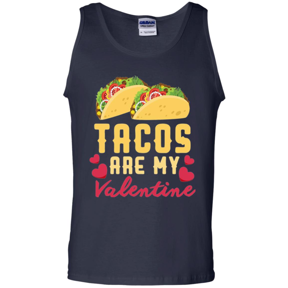 Funny Valentines Day Shirt Tacos Lovers Love Heart Gift Shirt Navy