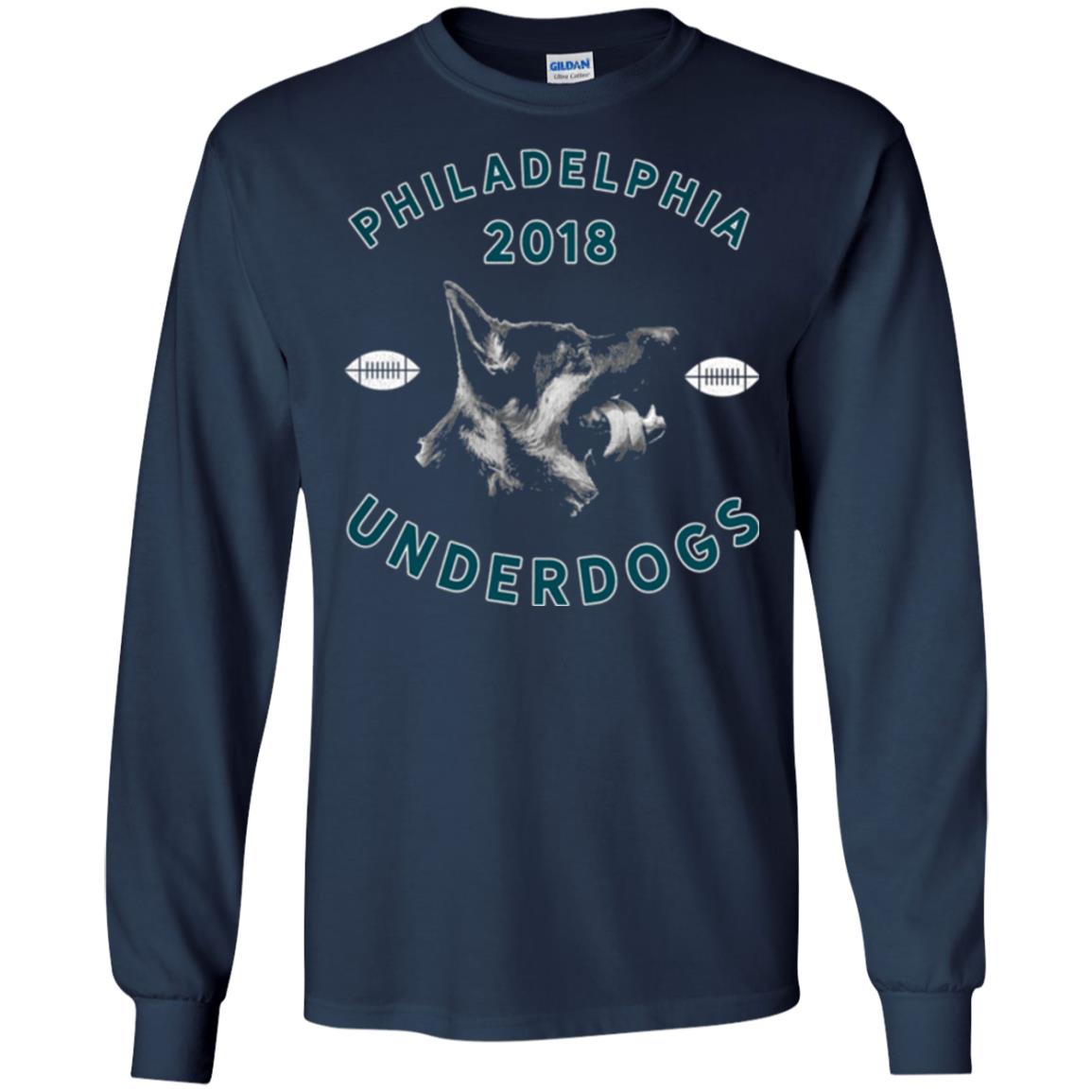 Dog Lover T-shirt Philly Philadelphia Underdogs Lii Game Day Navy