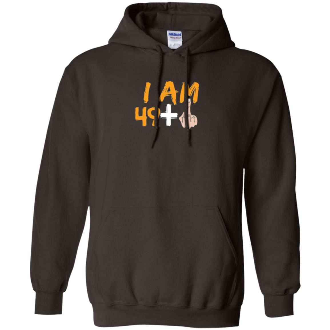 50th Birthday T Shirt I Am 49 Plus Dark Chocolate
