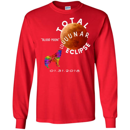 Best Total Lunar Eclipse Shirt 2018 Blood Moon T-shirt Red