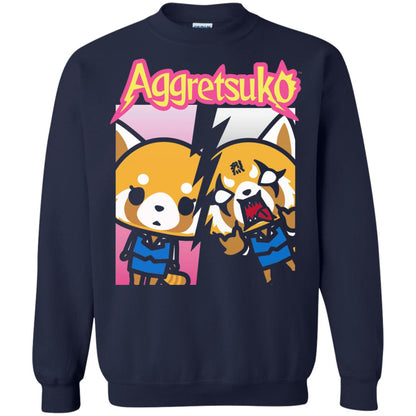 Aggretsuko Split Personality T-shirt Navy