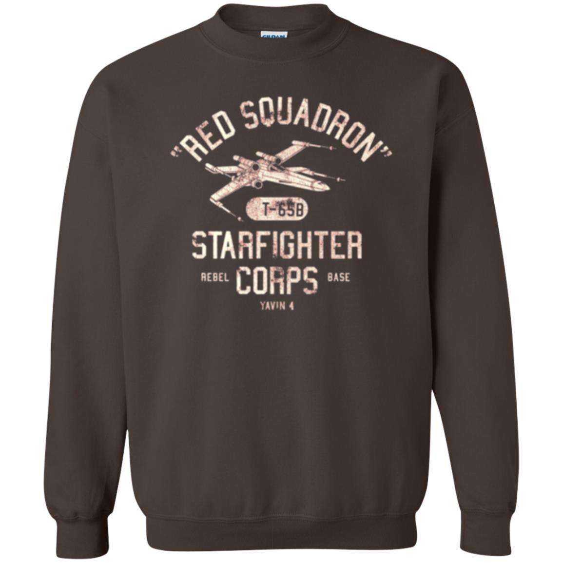 Film T-shirt Red Squadron T-65b Starfighter Rebel Corps Base Dark Chocolate