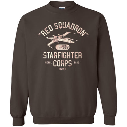 Film T-shirt Red Squadron T-65b Starfighter Rebel Corps Base Dark Chocolate