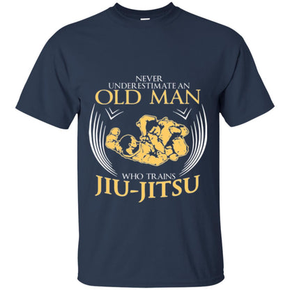 Old Man Who Trains Jiu Jitsu Jiu Jitsu T-shirt Navy