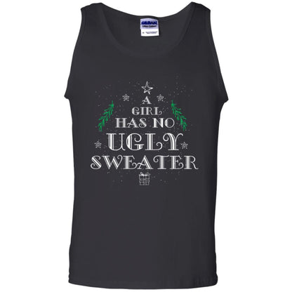 Christmas T-shirt A Girl Has No Ugly Sweater Black