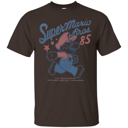 Nintendo Super Mario Brothers 85 Vintage Stars T-shirt Dark Chocolate