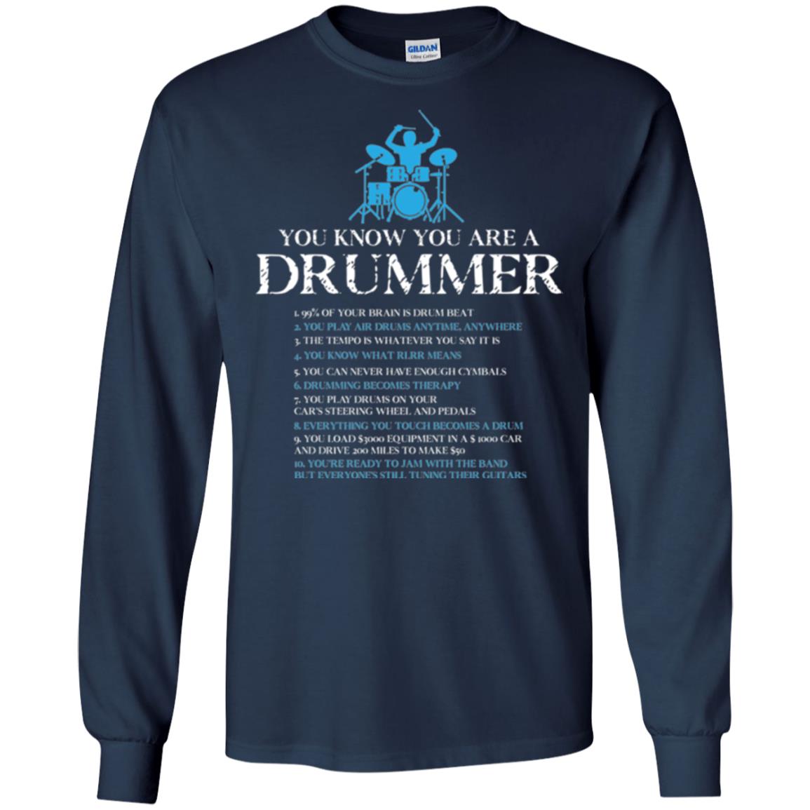 Drummer T-shirt You_re A Drummer Navy