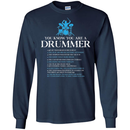 Drummer T-shirt You_re A Drummer Navy