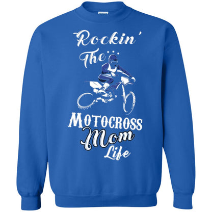 Rocking The Motocross Mom Life Mommy T-shirt Royal