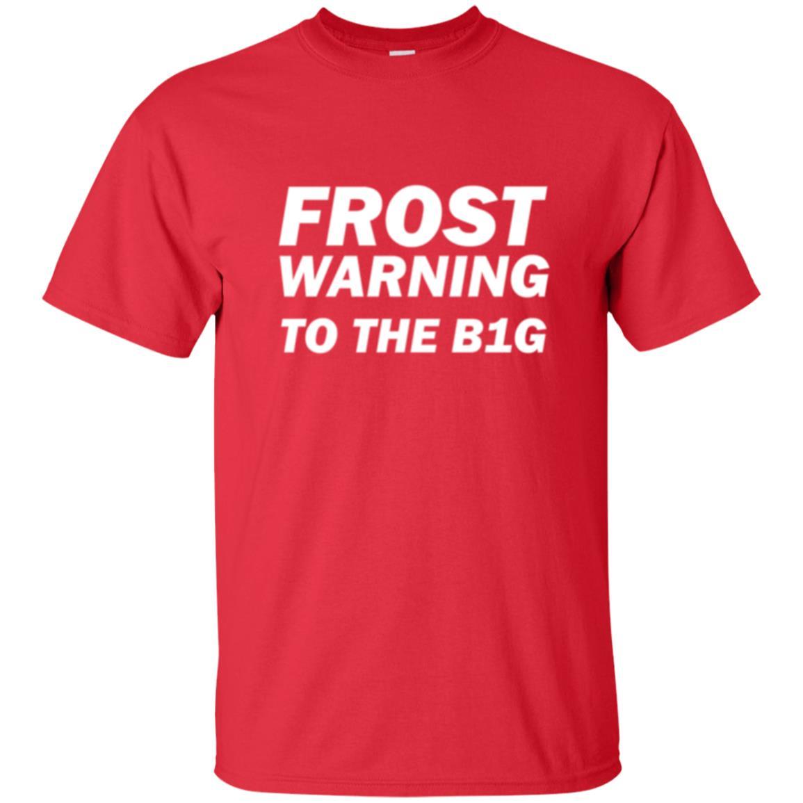 Frost Warning Nebraska T-shirt Red
