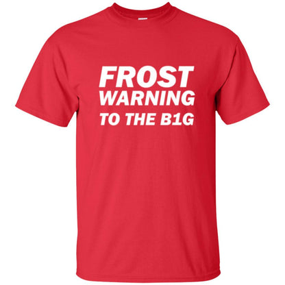 Frost Warning Nebraska T-shirt Red