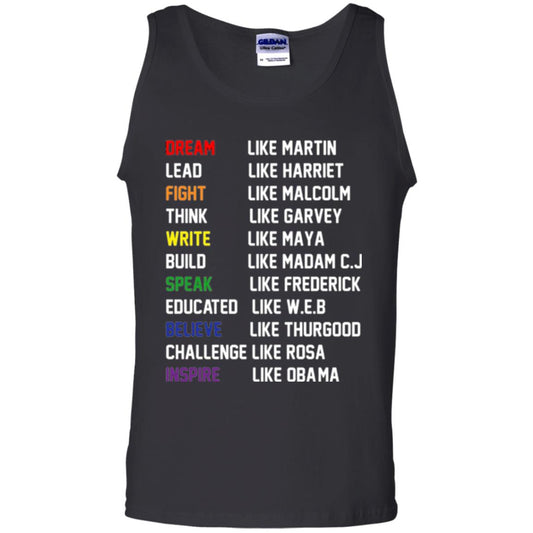 Dream Like Martin Inspire Like Obama T-shirt Black