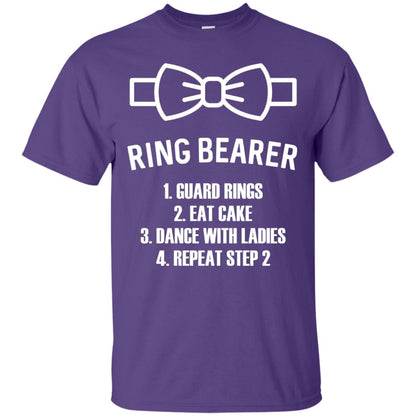 Kids Ring Bearer T-shirt Boys Wedding Shirt Purple
