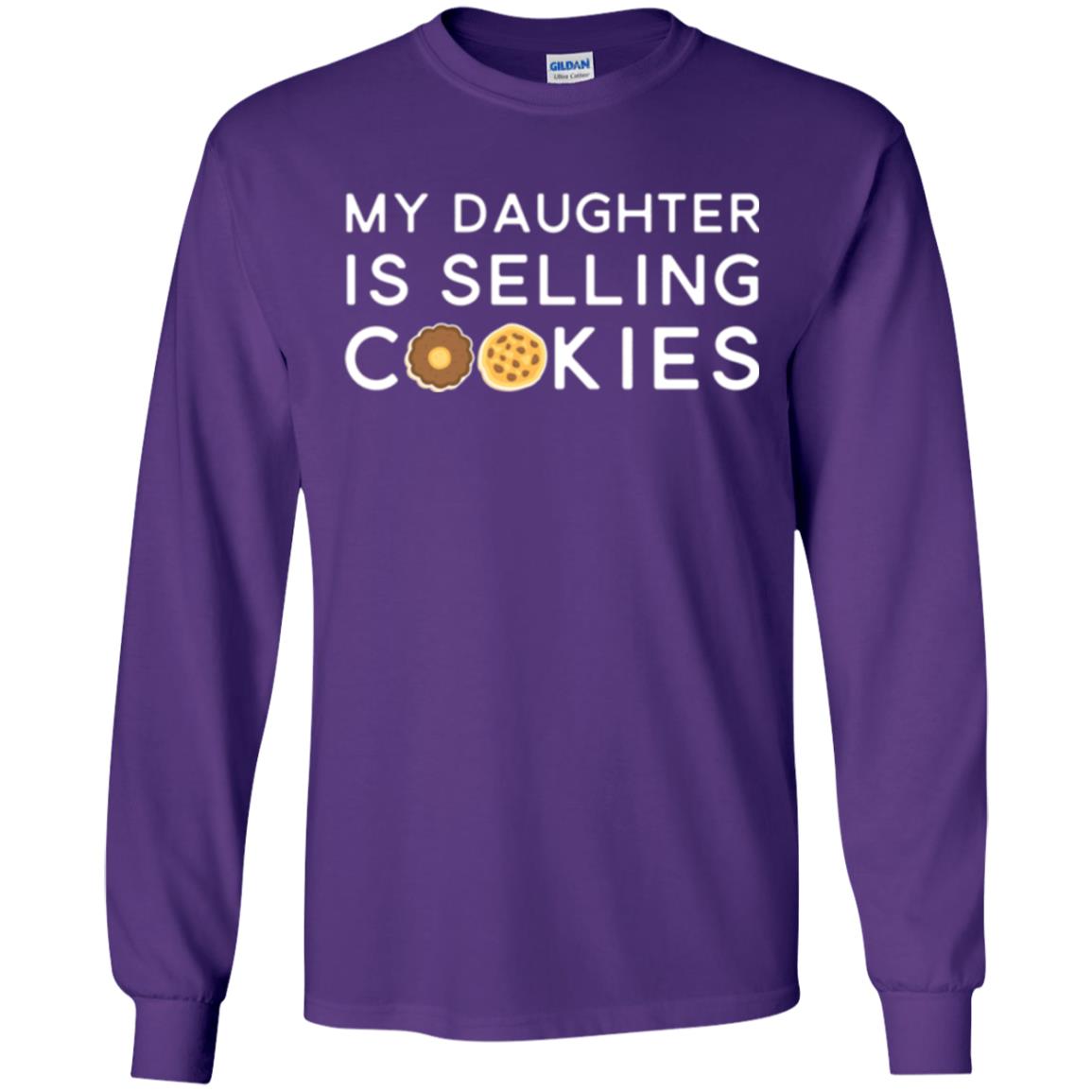 My Daughter Is Selling Cookies T-shirt Girl Cookie Purple