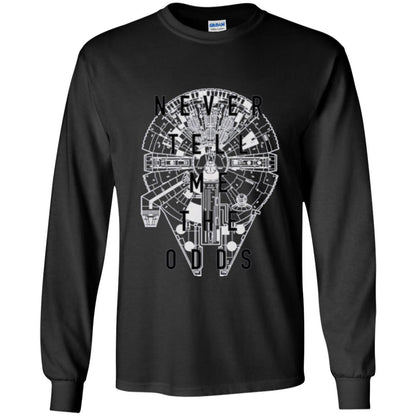 Film T-shirt Falcon Never Tell Me The Odds T-shirt Black