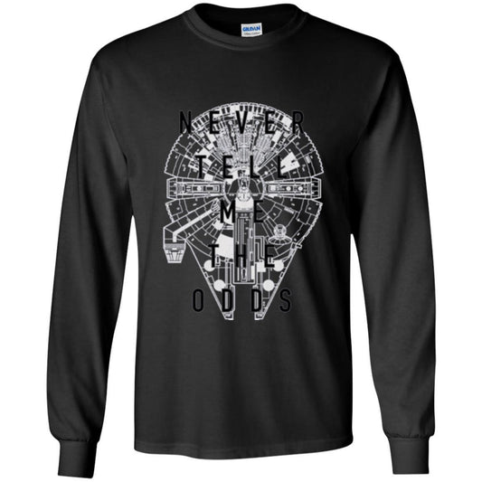 Film T-shirt Falcon Never Tell Me The Odds T-shirt Black