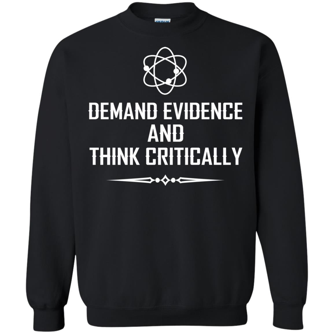 Demand Evidence And Think Critically Shirts Black
