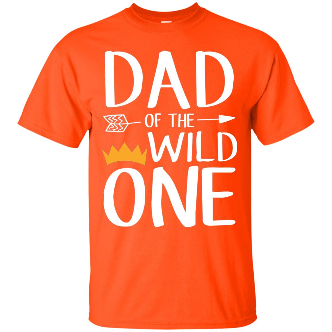 Dad Of The Wild One Thing 1st Birthday Shirt Orange