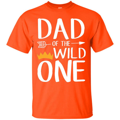 Dad Of The Wild One Thing 1st Birthday Shirt Orange