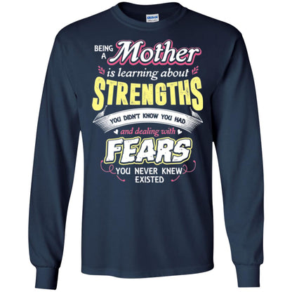 Being A Mom Means Mommy T-shirt Navy