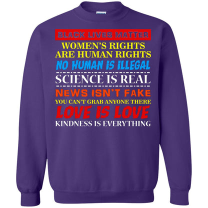 Black Lives Matter Womens Rights Are Human Rights Purple