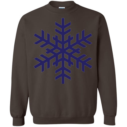 Christmas T-shirt Navy Blue Snowflake T-shirt Dark Chocolate