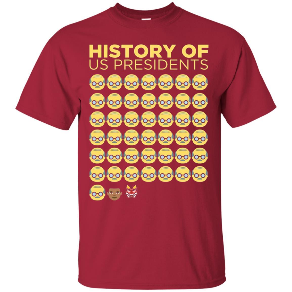 Anti Trump T-shirt History Of Us Presidents Cardinal