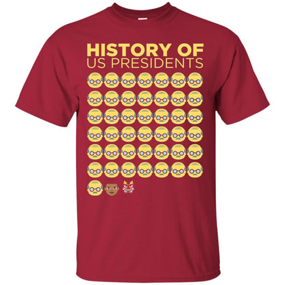 Anti Trump T-shirt History Of Us Presidents Cardinal