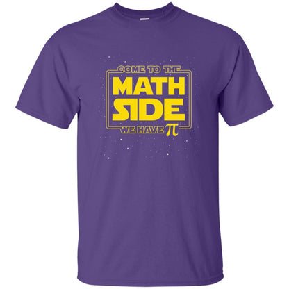 Math Lovers T-shirt Come To The Math Side We Have Pi Purple