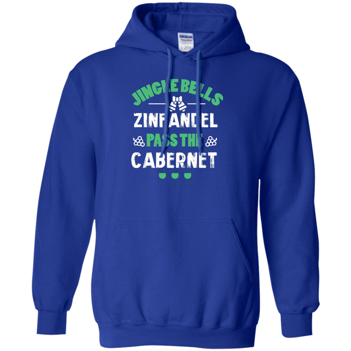 Christmas T-Shirt Jingle Bells Zinfandel Pass The Cabernet Royal
