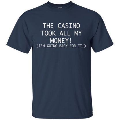 Gambler T-shirt The Casino Took All My Money Navy