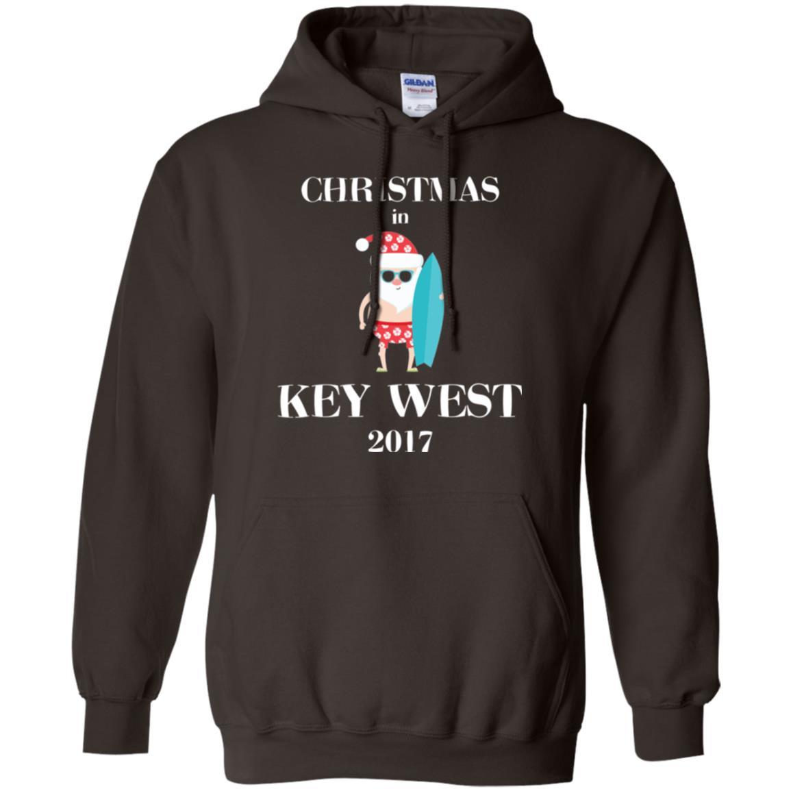 Family Vacation T-shirt Christmas In Key West 2017 Dark Chocolate