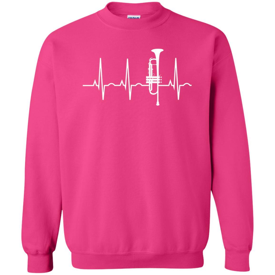 Trumpet Lovers T-Shirt Trumpet Heartbeat Heliconia