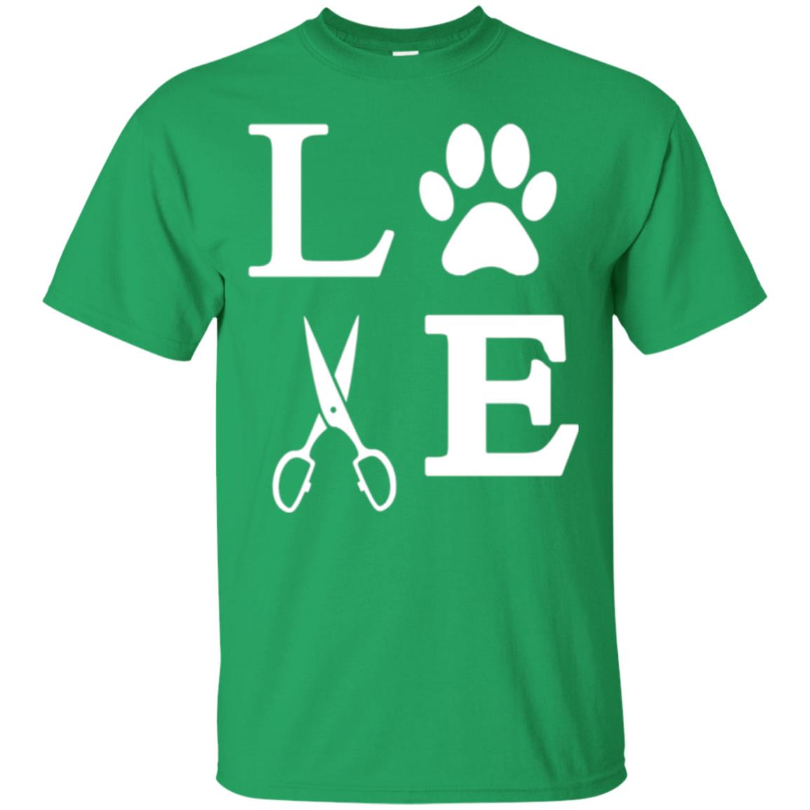 Love Dogs Dog Groomer Paw Dog Lover T-shirt Irish Green