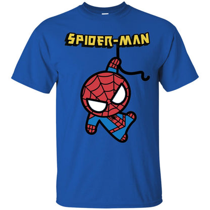 Spider-man Hanging Cute Kawaii Premium T-shirt Royal